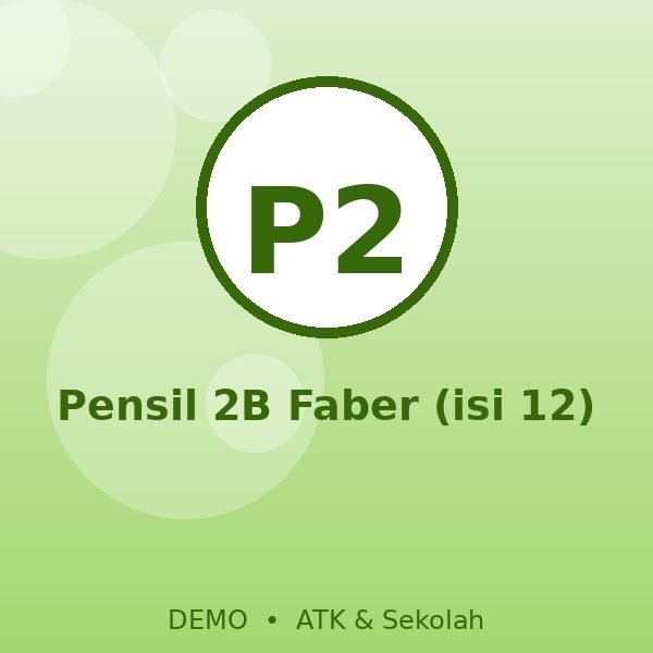 Pensil 2B Faber (isi 12)