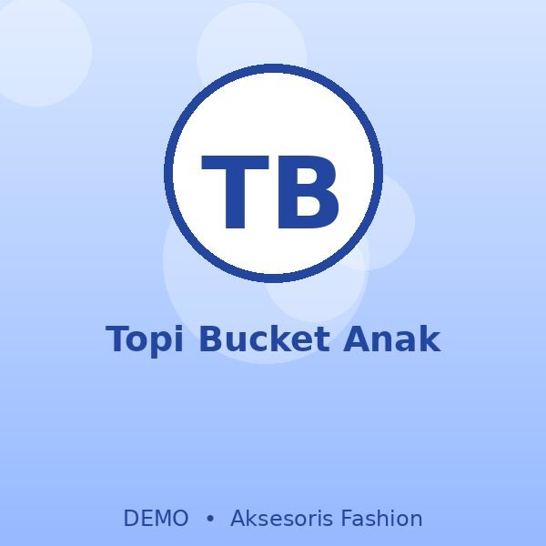 Topi Bucket Anak