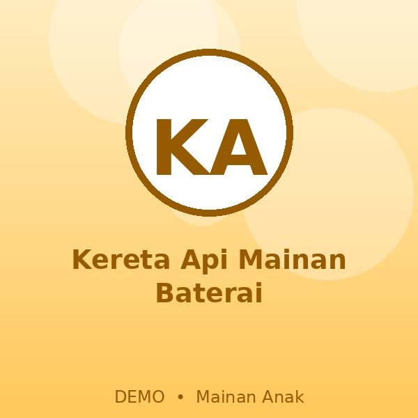 Kereta Api Mainan Baterai