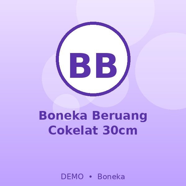 Boneka Beruang Cokelat 30cm