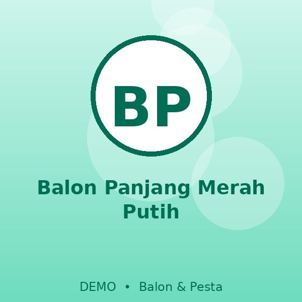 Balon Panjang Merah Putih