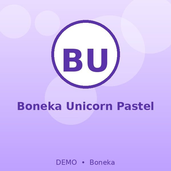 Boneka Unicorn Pastel