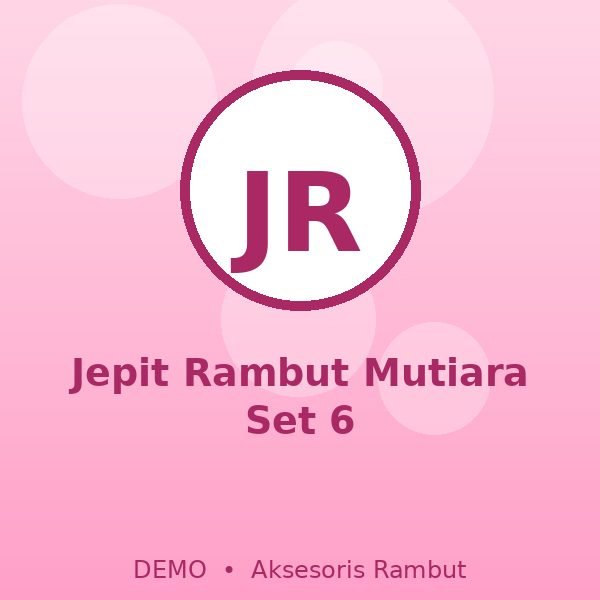 Jepit Rambut Mutiara Set 6